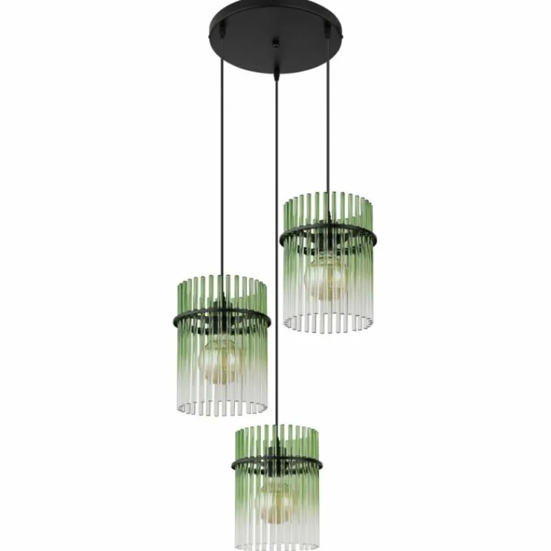 Luminaires Globo Lighting Gorley Suspension Noir, 3 lumières