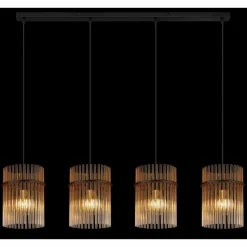 Luminaires Globo Lighting Gorley Suspension Noir, 4 lumières