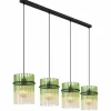 Luminaires Globo Lighting Gorley Suspension Noir, 4 lumières