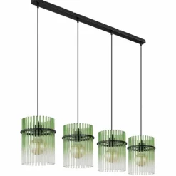 Luminaires Globo Lighting Gorley Suspension Noir, 4 lumières
