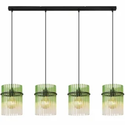 Luminaires Globo Lighting Gorley Suspension Noir, 4 lumières