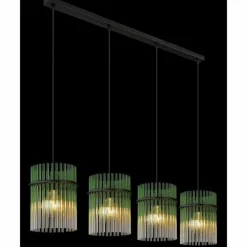 Luminaires Globo Lighting Gorley Suspension Noir, 4 lumières