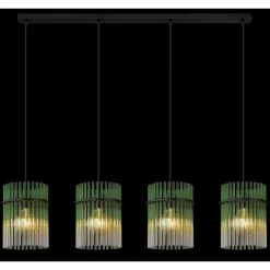 Luminaires Globo Lighting Gorley Suspension Noir, 4 lumières