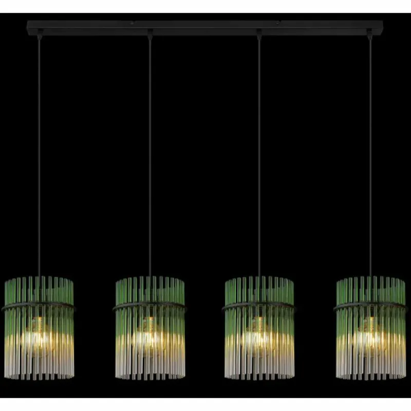 Luminaires Globo Lighting Gorley Suspension Noir, 4 lumières