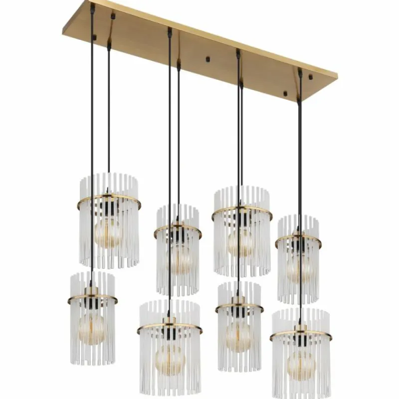 Luminaires Globo Lighting Gorley Suspension Or, 8 lumières