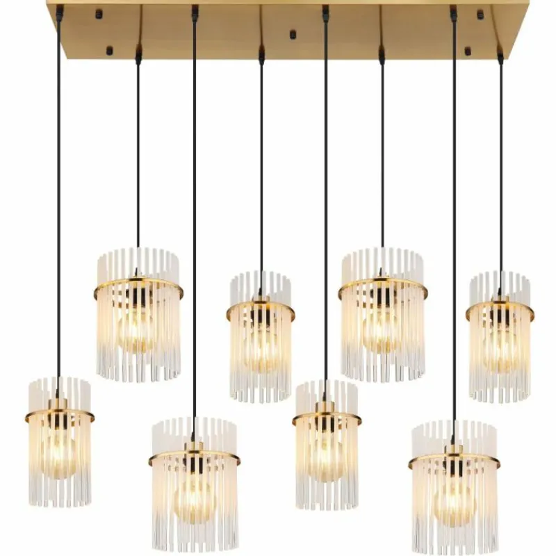 Luminaires Globo Lighting Gorley Suspension Or, 8 lumières