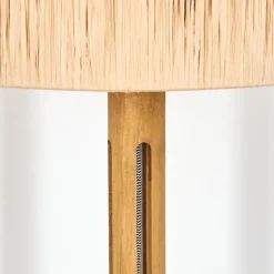 Luminaires Scandinaves-hofstein Granja Lampadaire Brun, Écru, Noir, 1 lumière