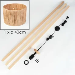 Luminaires Scandinaves-hofstein Granja Lampadaire Écru, 1 lumière