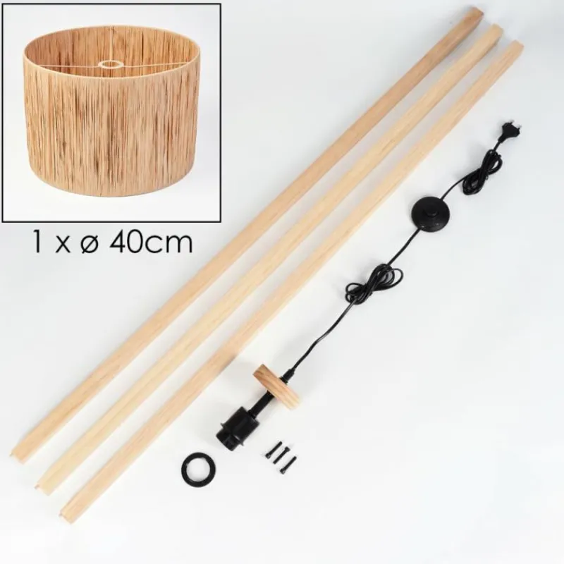 Luminaires Scandinaves-hofstein Granja Lampadaire Écru, 1 lumière