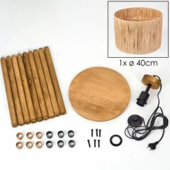 Luminaires Scandinaves-hofstein Granja Lampadaire Écru, 1 lumière