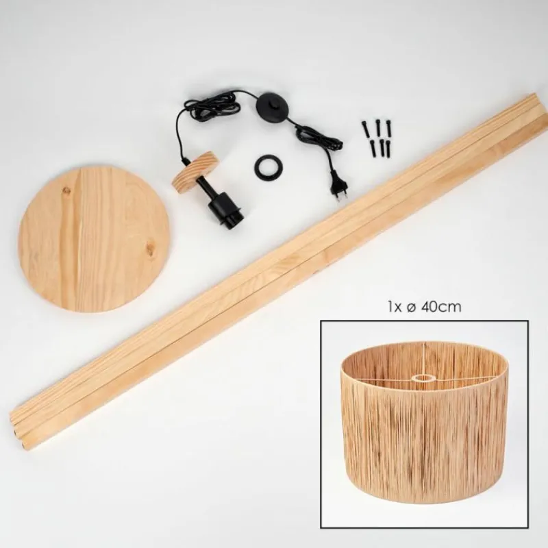 Luminaires Scandinaves-hofstein Granja Lampadaire Écru, 1 lumière