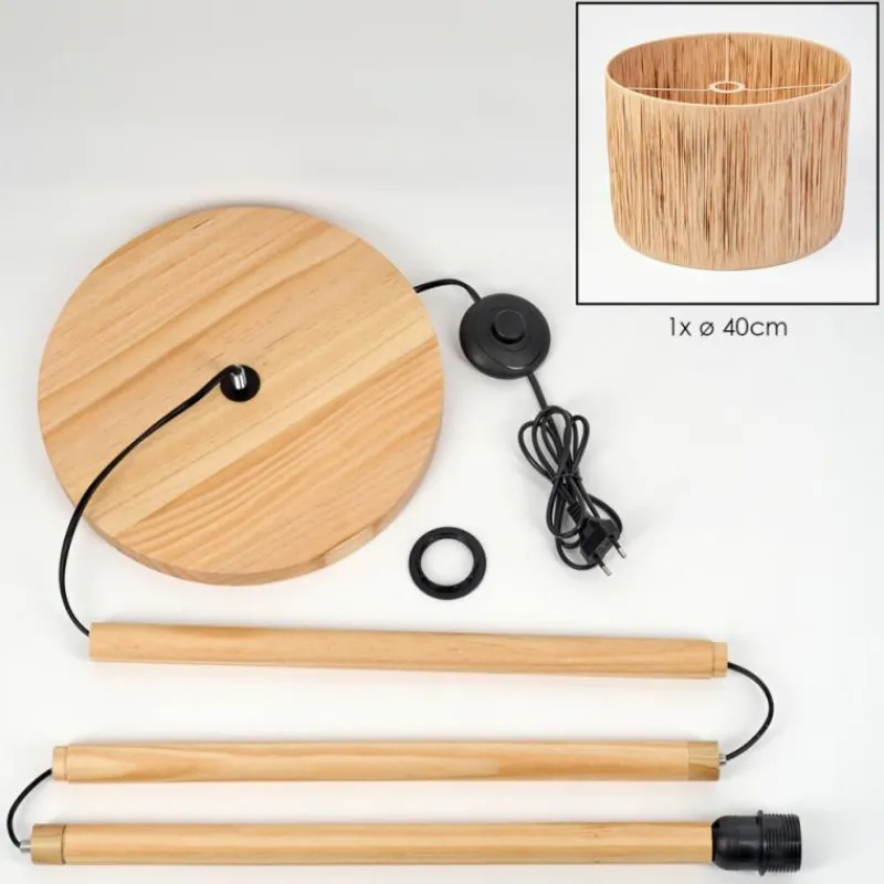 Luminaires Scandinaves-hofstein Granja Lampadaire Écru, 1 lumière