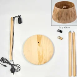 Luminaires Scandinaves-hofstein Granja Lampadaire Écru, 1 lumière