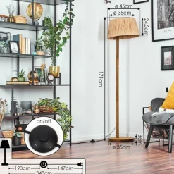 Luminaires Scandinaves-hofstein Granja Lampadaire Écru, 1 lumière