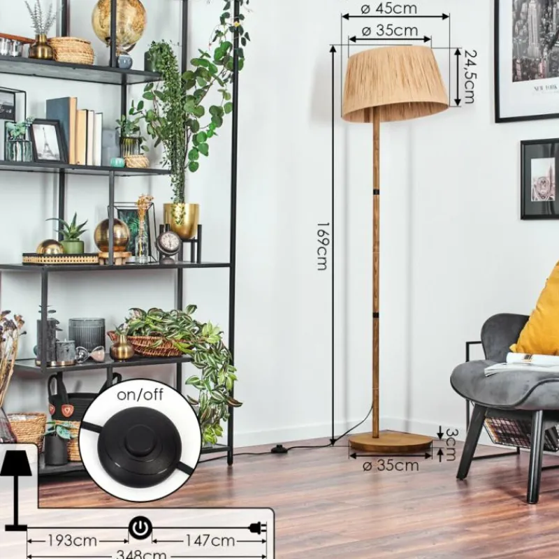 Luminaires Scandinaves-hofstein Granja Lampadaire Écru, 1 lumière