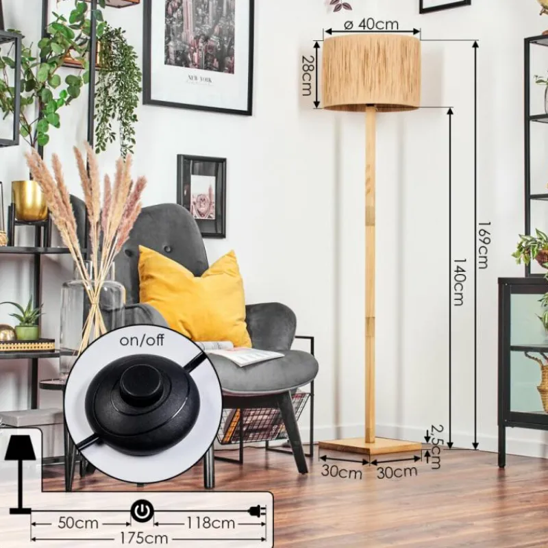 Luminaires Scandinaves-hofstein Granja Lampadaire Écru, 1 lumière