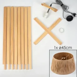 Luminaires Scandinaves-hofstein Granja Lampadaire Écru, 1 lumière