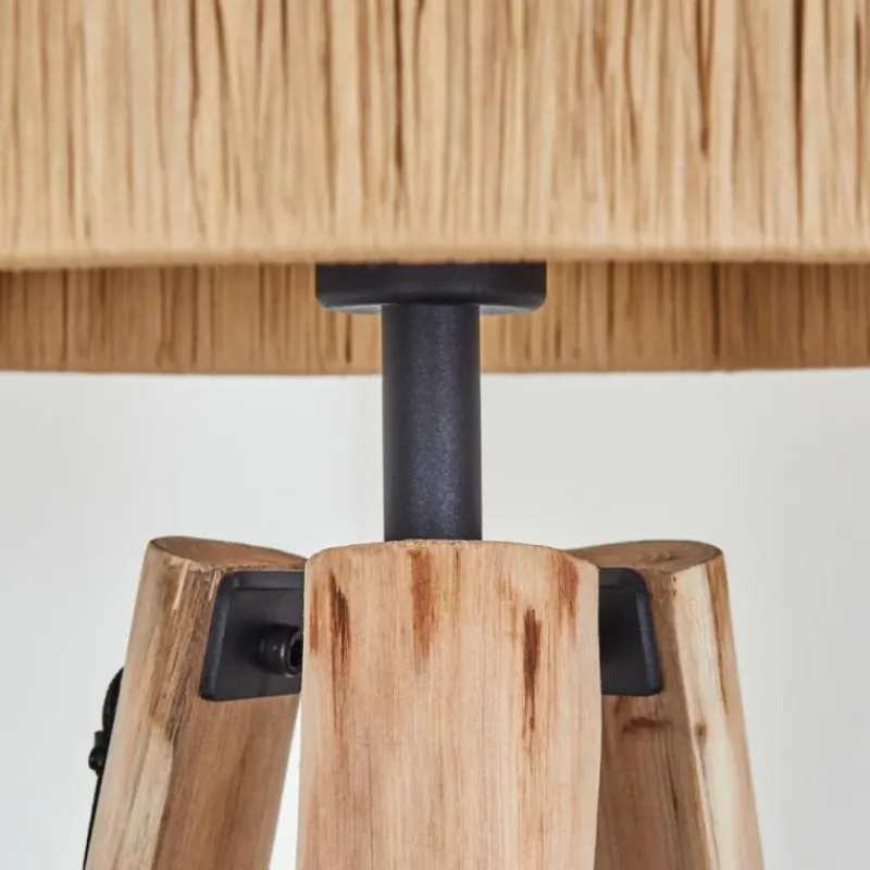 Luminaires Scandinaves-hofstein Granja Lampadaire Écru, Noir, 1 lumière