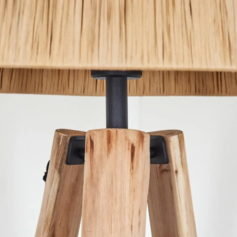 Luminaires Scandinaves-hofstein Granja Lampadaire Écru, Noir, 1 lumière