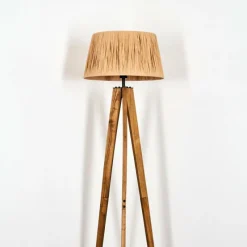 Luminaires Scandinaves-hofstein Granja Lampadaire Écru, Noir, 1 lumière