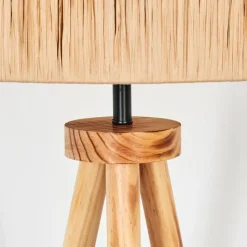 Luminaires Scandinaves-hofstein Granja Lampadaire Écru, Noir, 1 lumière