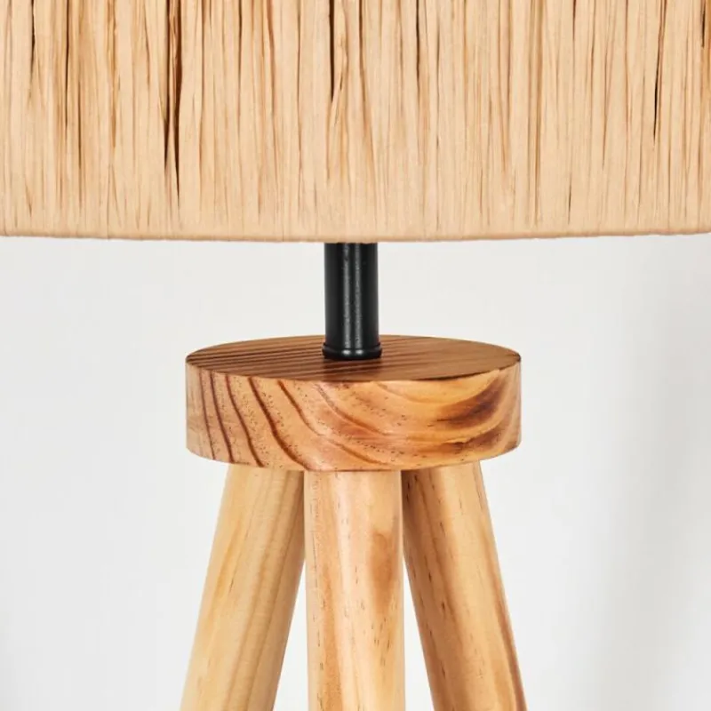 Luminaires Scandinaves-hofstein Granja Lampadaire Écru, Noir, 1 lumière