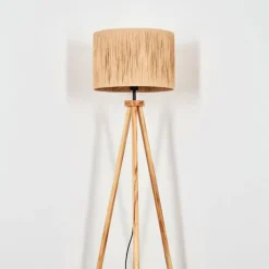 Luminaires Scandinaves-hofstein Granja Lampadaire Écru, Noir, 1 lumière