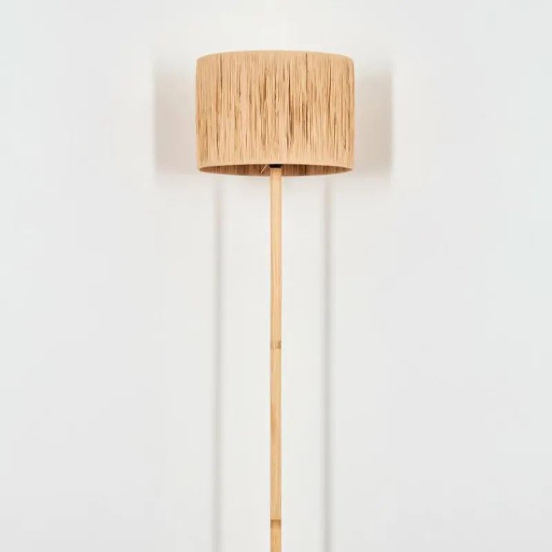 Luminaires Scandinaves-hofstein Granja Lampadaire Écru, Noir, 1 lumière