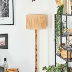 Luminaires Scandinaves-hofstein Granja Lampadaire Écru, Noir, 1 lumière