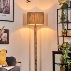 Luminaires Scandinaves-hofstein Granja Lampadaire Écru, Noir, 1 lumière