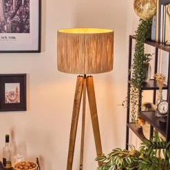 hofstein Granja Lampadaire, Liseuse Écru, Noir, 1 lumière