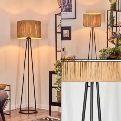 hofstein Granja Lampadaire Noir, 1 lumière