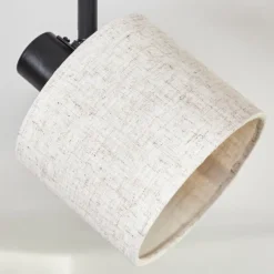 Lampes En Tissu-hofstein Granja Plafonnier Noir, 4 lumières