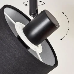 Lampes En Tissu-hofstein Granja Plafonnier Noir, 4 lumières