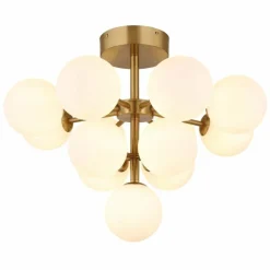 Luminaires Globo Lighting Grappy Plafonnier Or, 13 lumières