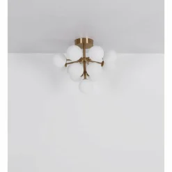 Luminaires Globo Lighting Grappy Plafonnier Or, 13 lumières