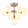 Luminaires Globo Lighting Grappy Plafonnier Nickel mat, 13 lumières