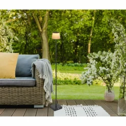 Luminaires Globo Lighting Gregoir Lampadaire LED Noir, 1 lumière