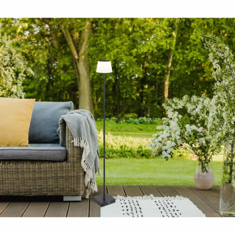 Luminaires Globo Lighting Gregoir Lampadaire LED Noir, 1 lumière