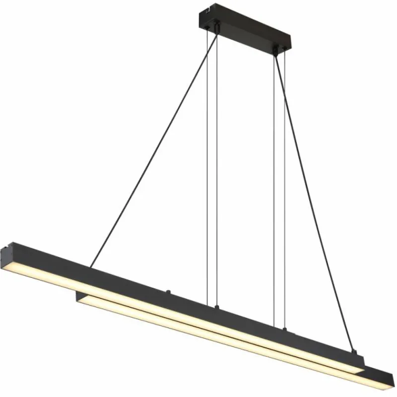 Luminaires Globo Lighting GREKKIE Suspension LED Noir, 1 lumière, Télécommandes* Éclairage Led