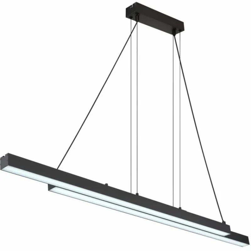 Luminaires Globo Lighting GREKKIE Suspension LED Noir, 1 lumière, Télécommandes* Éclairage Led