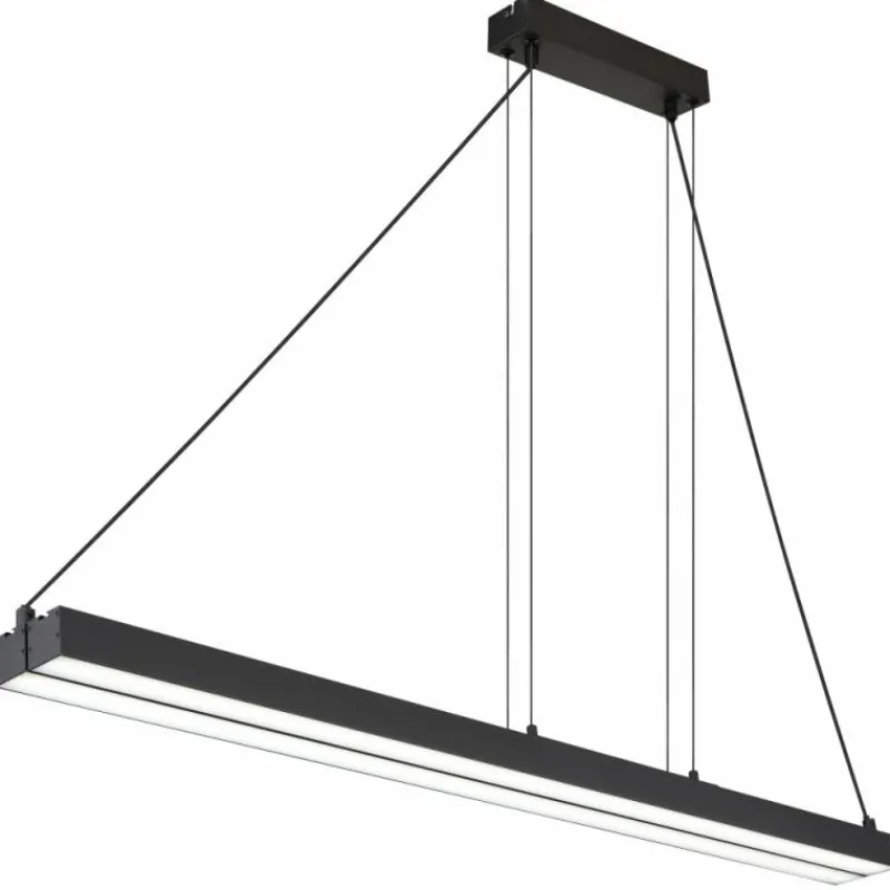 Luminaires Globo Lighting GREKKIE Suspension LED Noir, 1 lumière, Télécommandes* Éclairage Led