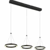 Luminaires Globo Lighting Grenvix Suspension LED Noir, 1 lumière* Suspensions