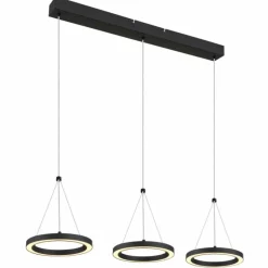 Luminaires Globo Lighting Grenvix Suspension LED Noir, 1 lumière* Suspensions