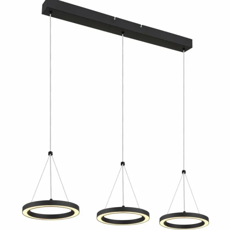 Luminaires Globo Lighting Grenvix Suspension LED Noir, 1 lumière* Suspensions
