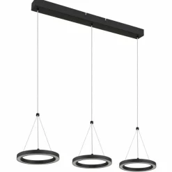 Luminaires Globo Lighting Grenvix Suspension LED Noir, 1 lumière* Suspensions