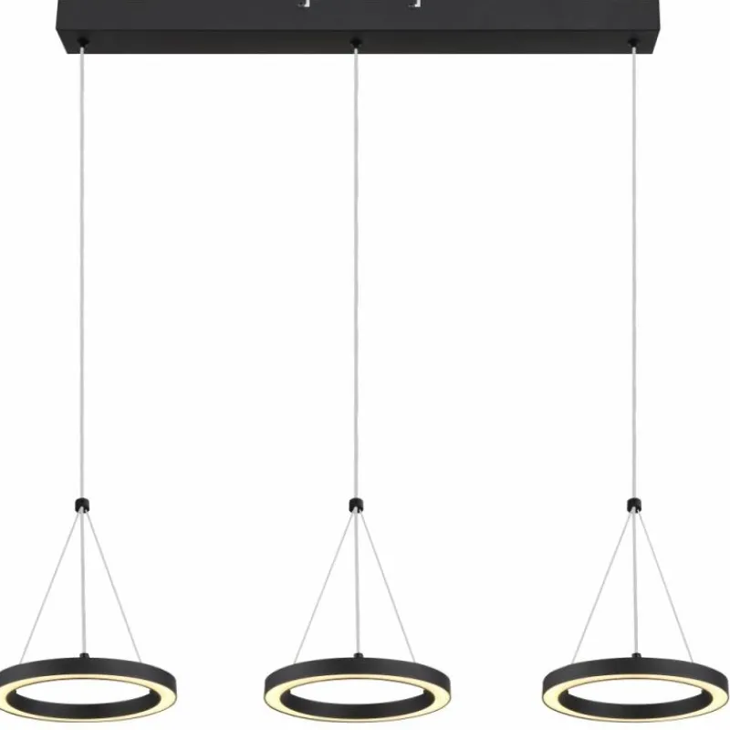 Luminaires Globo Lighting Grenvix Suspension LED Noir, 1 lumière* Suspensions
