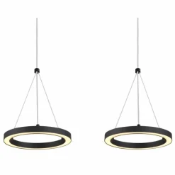 Luminaires Globo Lighting Grenvix Suspension LED Noir, 1 lumière* Suspensions