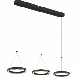 Luminaires Globo Lighting Grenvix Suspension LED Noir, 1 lumière* Suspensions