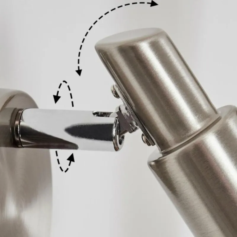 hofstein Gropptorp Applique murale, Spot mural Nickel mat, 1 lumière